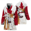 Akita Inu Dog Print Women's Bath Robe-Free Shipping - Deruj.com