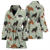 Cavalier King Charles Spaniel Dog Pattern Print Women's Bath Robe-Free Shipping - Deruj.com