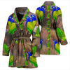 Blue Headed Parrot Art Print Women's Bath Robe-Free Shipping - Deruj.com