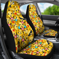Pitbull Dog Smiley Print Car Seat Covers-Free Shipping - Deruj.com
