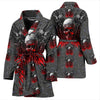 Gun And Skull Print Women's Bath Robe-Free Shipping - Deruj.com