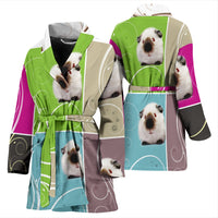Amazing Himalayan guinea pig Print Women's Bath Robe-Free Shipping - Deruj.com