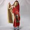 Yorkshire Terrier (Yorkie) Print On Red Hooded Blanket-Free Shipping - Deruj.com