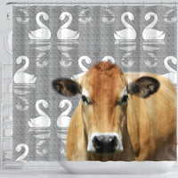 Cute Parthenaise Cattle (Cow) Print Shower Curtain-Free Shipping - Deruj.com