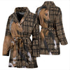 American Quarter Horse Print Women's Bath Robe-Free Shipping - Deruj.com