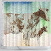 Ayrshire cattle (Cow) Print Shower Curtain-Free Shipping - Deruj.com