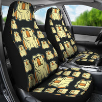 Cartoonized Bulldog Pattern Print Car Seat Covers-Free Shipping - Deruj.com
