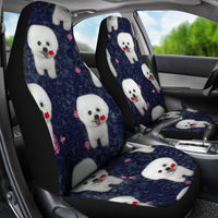 Bichon Frise Patterns Print Car Seat Covers-Free Shipping - Deruj.com