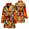 Shetland Sheepdog Print Women's Bath Robe-Free Shipping - Deruj.com