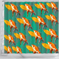 Beautiful GoldFish Print Shower Curtains-Free Shipping - Deruj.com