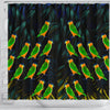 Caique Parrot Print Shower Curtains-Free Shipping - Deruj.com