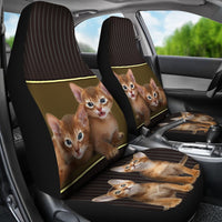 Abyssinian cat Print Car Seat Covers-Free Shipping - Deruj.com