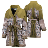Amazing Tonkinese Cat Print Women's Bath Robe-Free Shipping - Deruj.com