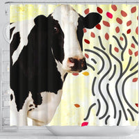 Holstein Friesian cattle (Cow) Print Shower Curtain-Free Shipping - Deruj.com
