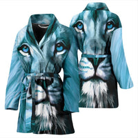 Lion Art Print Women's Limited Edition Bath Rob-Free Shipping - Deruj.com