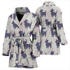 Silky Terrier Dog Pattern Print Women's Bath Robe-Free Shipping - Deruj.com