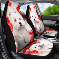 West Highland White Terrier Dog Print Car Seat Covers- Free Shipping - Deruj.com