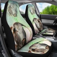 English Longhorn Cattle (Cow) Print Car Seat Covers-Free Shipping - Deruj.com