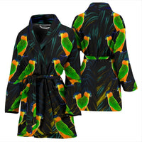 Caique Parrot Print Women's Bath Robe-Free Shipping - Deruj.com