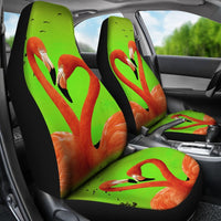 Flamingo Bird Heart Print Car Seat Covers-Free Shipping - Deruj.com