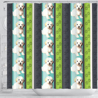 Shih-poo Dog Print Shower Curtain-Free Shipping - Deruj.com