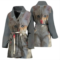 Lovely Birman Cat Print Women's Bath Robe-Free Shipping - Deruj.com