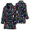 Lovely Parrots With Flower Print Women's Bath Robe-Free Shipping - Deruj.com