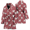 Lowchen Dog Pattern Print Women's Bath Robe-Free Shipping - Deruj.com