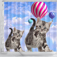 American Shorthair Cat Print Shower Curtains-Free Shipping - Deruj.com