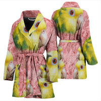 Amazon Parrot Print Women's Bath Robe-Free Shipping - Deruj.com
