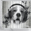 Lovely Beagle Print Shower Curtains-Free Shipping - Deruj.com