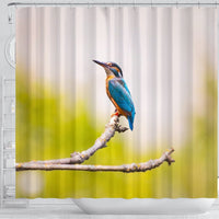 Lovely Kingfisher Bird Print Shower Curtains-Free Shipping - Deruj.com