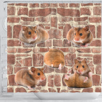 Cute Djungarian Hamster Print Shower Curtains-Free Shipping - Deruj.com