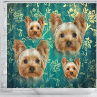 Yorkshire Terrier Print Shower Curtains-Free Shipping - Deruj.com