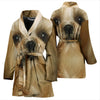 Shih Tzu Dog Print Women's Bath Robe-Free Shipping - Deruj.com