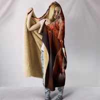 Cute Irish Red and White Setter Print Hooded Blanket-Free Shipping - Deruj.com
