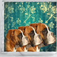 Lovely Boxer Dog Print Shower Curtains-Free Shipping - Deruj.com