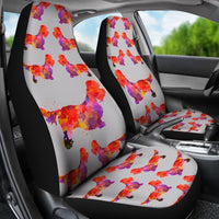 Dandie Dinmont Terrier Dog Pattern Print Car Seat Covers-Free Shipping - Deruj.com