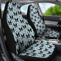 Boston Terrier Dog Pattern Print Car Seat Covers-Free Shipping - Deruj.com