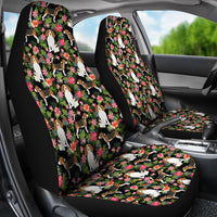Beagle Dog Floral Print Car Seat Covers-Free Shipping - Deruj.com