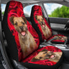 Border Terrier On Rose Print Car Seat Covers-Free Shipping - Deruj.com