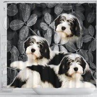 Cute Polish Lowland Sheepdog Print Shower Curtains-Free Shipping - Deruj.com