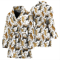 Belgian Tervuren Dog Pattern Print Women's Bath Robe-Free Shipping - Deruj.com
