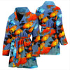 Platy Fish Print Women's Bath Robe-Free Shipping - Deruj.com