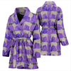 English Mastiff Dog Pattern Print Women's Bath Robe-Free Shipping - Deruj.com