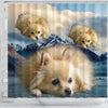 Pomeranian Dog Print Shower Curtains-Free Shipping - Deruj.com