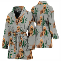 Bloodhound dog Print Women's Bath Robe-Free Shipping - Deruj.com