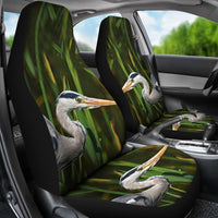 Grey heron Bird Print Car Seat Covers-Free Shipping - Deruj.com