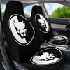 Pit Bull Dog On Black Print Car Seat Covers-Free Shipping - Deruj.com