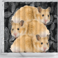 Cute Golden Hamster Print Shower Curtains-Free Shipping - Deruj.com